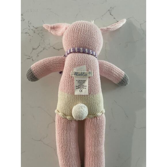 BlaBla Fleur the Bunny Knit Stuffed Animal - Picture 4 of 4